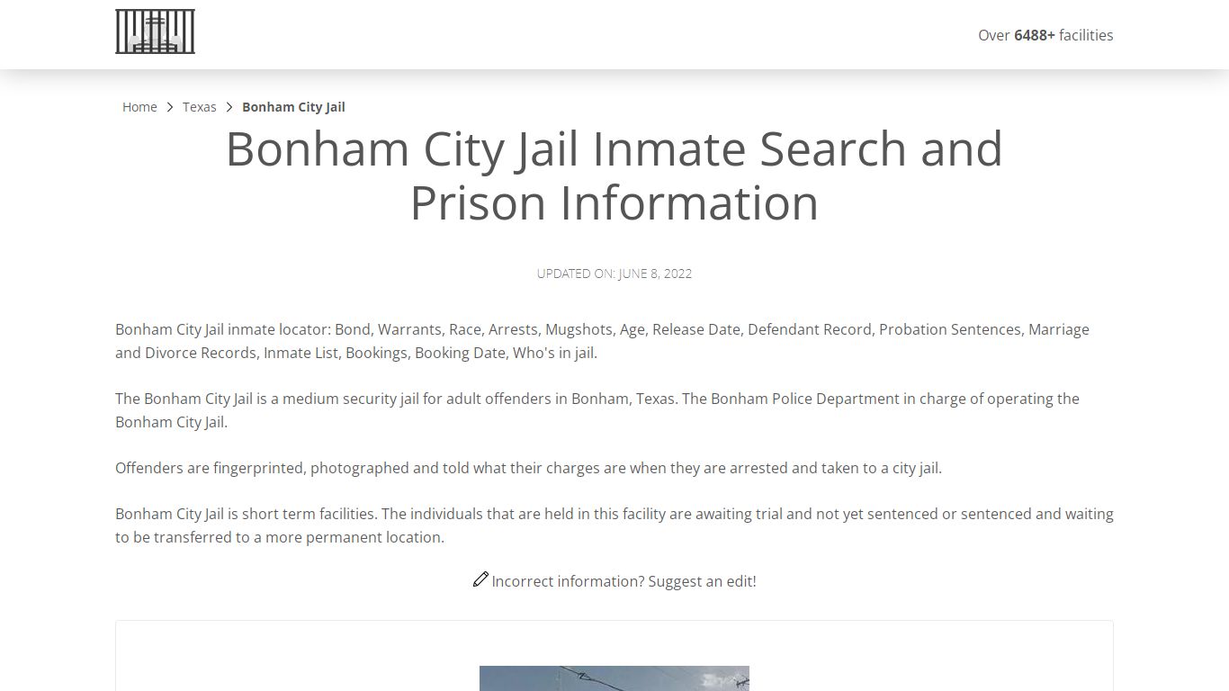 Bonham City Jail Inmate Search, Visitation, Phone no ...