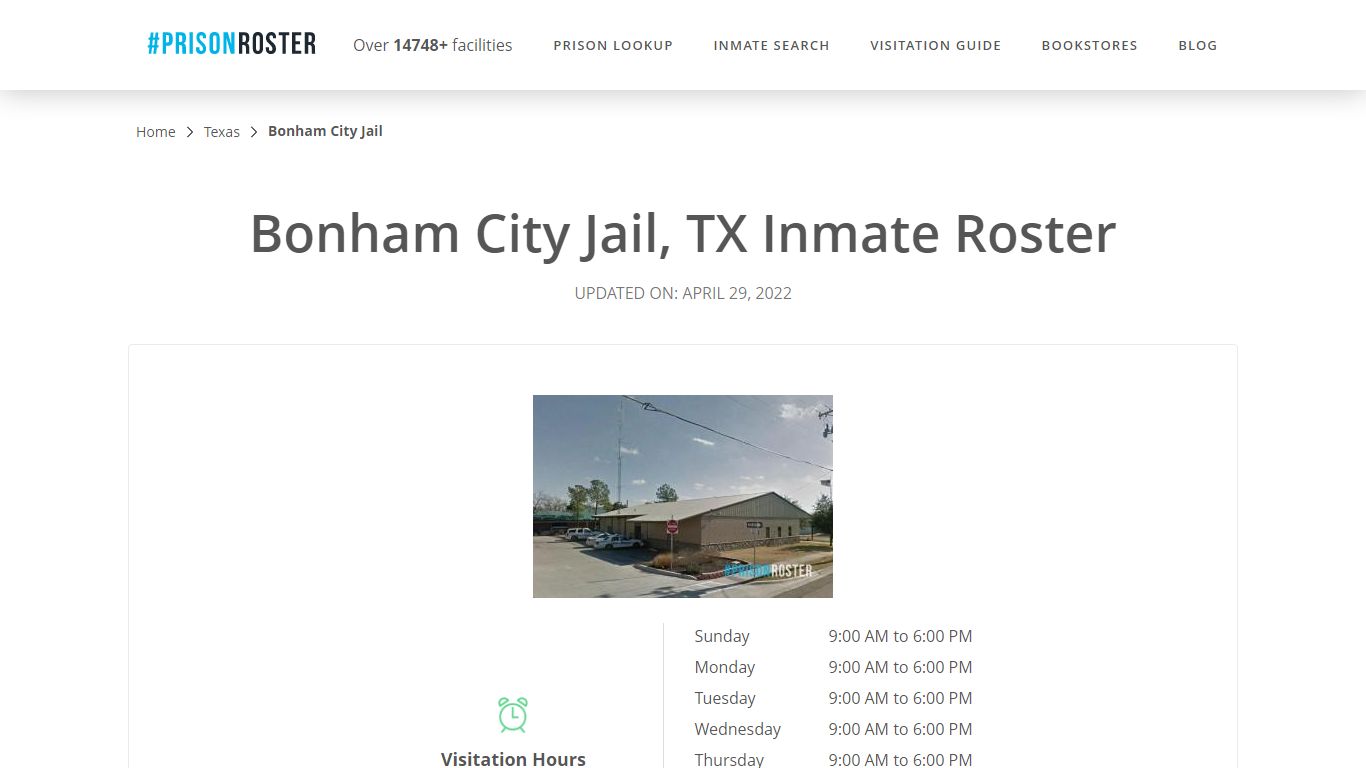Bonham City Jail, TX Inmate Roster